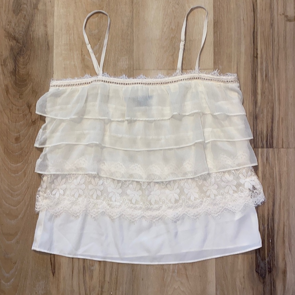 American Eagle Outfitters Ruffle Tank
